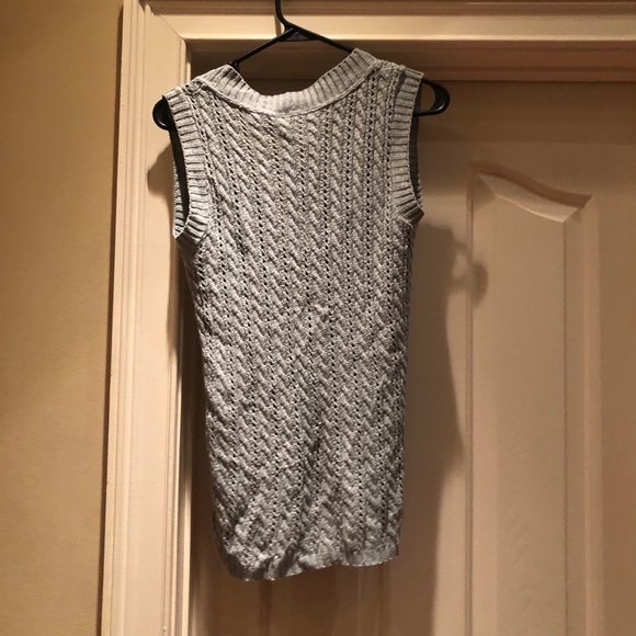 NWT sleeveless grey sweater by Sweater Project- S - Picture 3 of 4